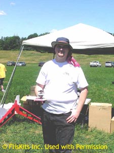 My three stage UFO. Picture courtosy of Jim Flis. (c) FlisKits Inc. Used with permission.
