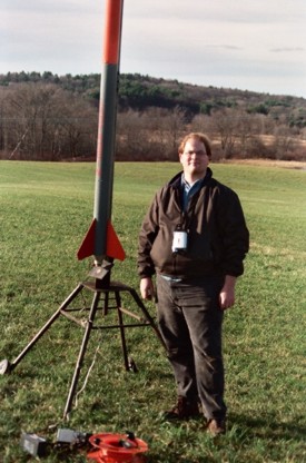 I stand next to my before it is launched with an AMW I375 Green Gorilla motor.